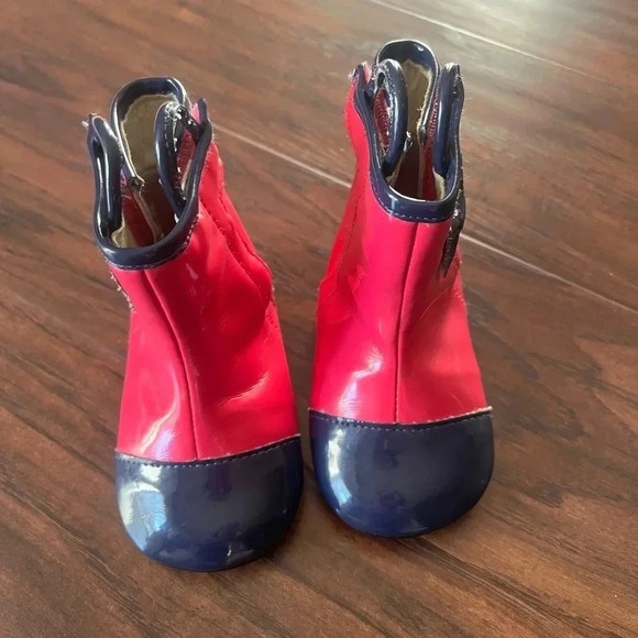 Robeez Pink and Blue Booties-infant size 3 - Picture 3 of 7